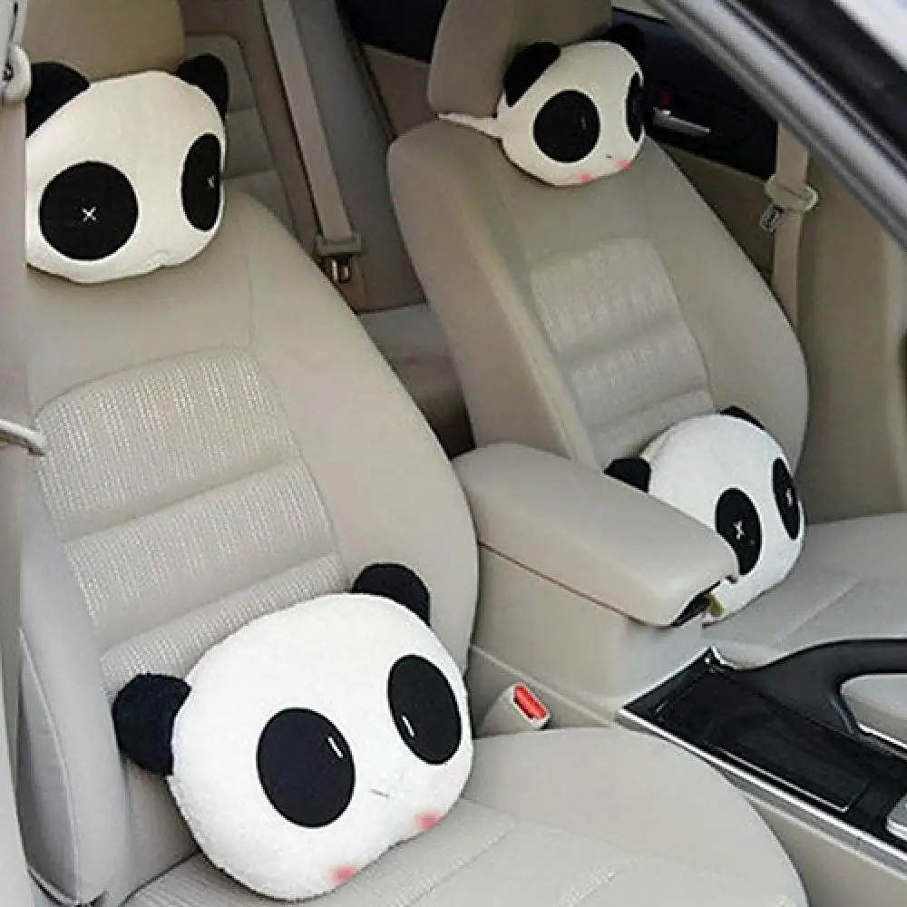 1 Pz Bella Creativo Panda Auto Auto Collo Poggiatesta Cuscino Poggiatesta Cuscino Poggiatesta Tappetino Per Bambini Adulti Accessori Auto