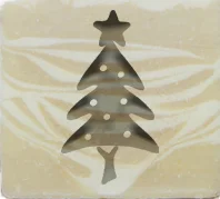 Рождественское натуральное мыло ручной работы акриловое уплотнение Мини DIY натуральный органический стеклянный штамп - Цвет: size 4cm