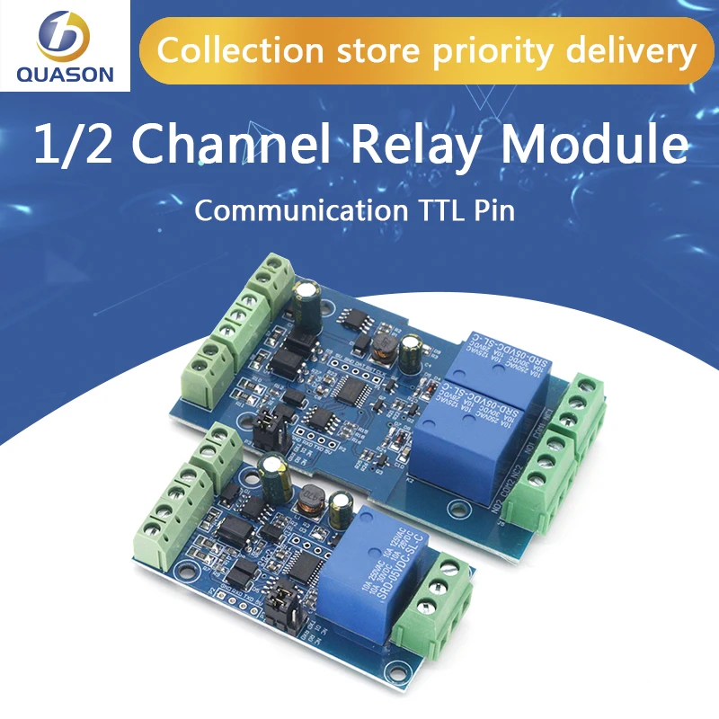 Modbus-Rtu 1/2 канала на возраст 7-24V Модуль реле переключатель с протоколом Modbus RTU