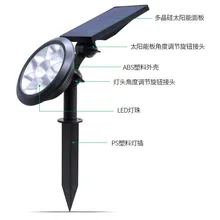 Перекрестная граница стиль солнечная лужайка во дворе лампа Amazon Горячая светодиодная подсветка, пол на выходе Солнечная лампа 9 светодиодный свет