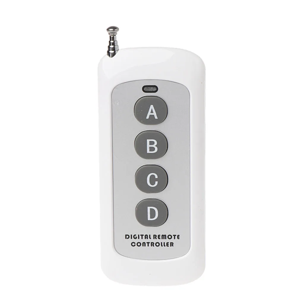 

Remote Control Light Switch 433MHz 4-Channel Learning Code Transmitter Wireless Key Fob Garage Door Opener