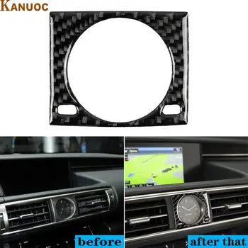 

Car Center Console Clock Cover Carbon Fiber Trim Sticker For LEXUS IS250 IS300 IS350 2014-2018 Car Accessories