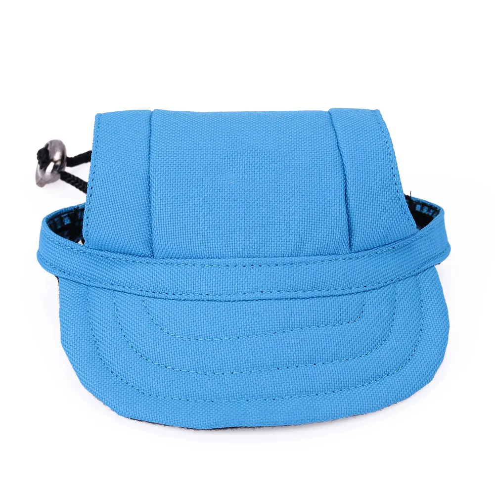 Blue Летняя шляпка шапочка собака Защита от солнца, бейсболка, кепка средняя бейсболка для собак маленькая уличная подарочная печать щенок милые аксессуары - Цвет: Blue