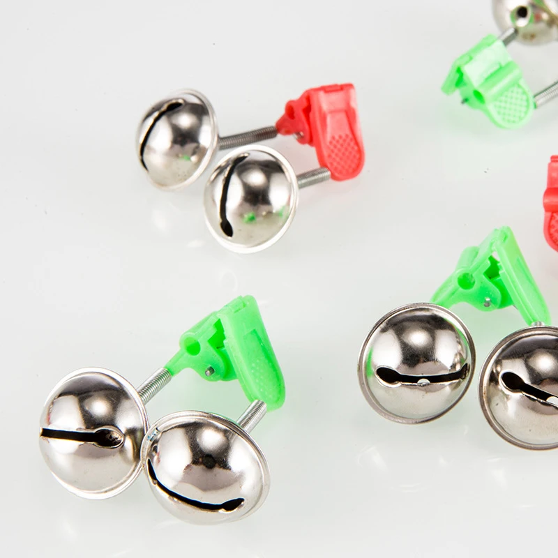 5 Pcs/lot Bite Alarms fishing rod bells Fishing Accessory Rod Clamp Tip Clip Bells Ring Pasca Fishing Tool Accessory