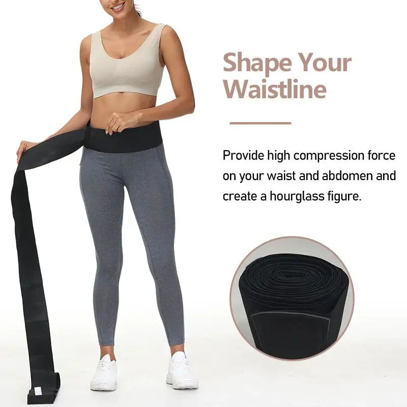 best shapewear for women Waist Trainer Snatch Bandage Tummy Wrap Trimmer Belt Slimming Body Shaper Plus Size Sweat  Belly Body Shaper Band Comparison plus size shapewear