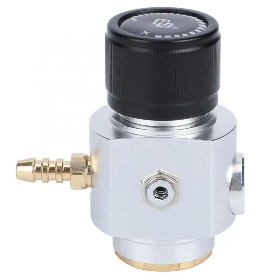 Нержавеющая сталь CO2 мини газовый регулятор 0-90PSI Давление датчик с 5/16in ленты для газопроводов из фторопласта(монтажный комплект доморощенные аксессуары