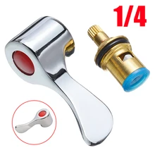 New Replacement Lever Heads Reviver Faucet Handle Conversion Kit 1/4 Turn Use Basin Sink Tap For Kitchen Faucet Accessories