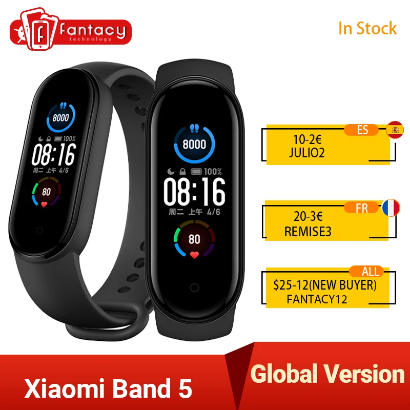Original Xiaomi Mi Band 5 Smartband Color 1.2