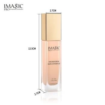 

IMAGIC Liquid Foundation Lightweight Hydrating Concealer Brightening Waterproof Oil Controlling Makeup Foundation Makeup