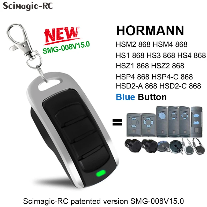 Télécommande De Remplacement 868 MHz Pour Portail Hormann HSZ1-868, HSZ2-868
