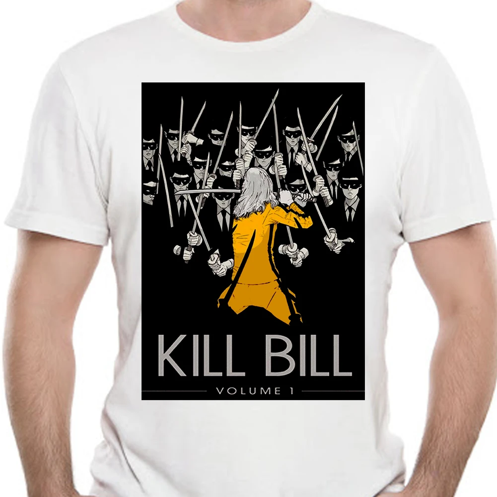 Футболка с короткими рукавами Kill Bill Vol 1 мужская повседневная хлопковая рисунком
