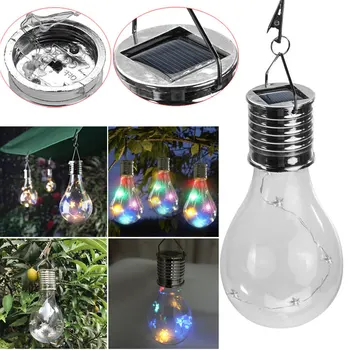 

Hot Solar Hanging Powered LED Light Bulbs Lantern Spotlights Waterproof Portable Rotatable Outdoor Garden Camping Tent Lamp Deco
