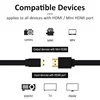 44890-d87092.jpg Mini cable plat compatible HDMI, haute vitesse, 4K, 3D, 1080P