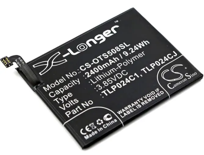 Cameron sino 2400 мАч аккумулятор для ALCATEL 5046D 5046G 5046Y A3 A3 Dual Sim A3 LTE A3 LTE Dual Sim A30 One Touch A3 Shine Lite