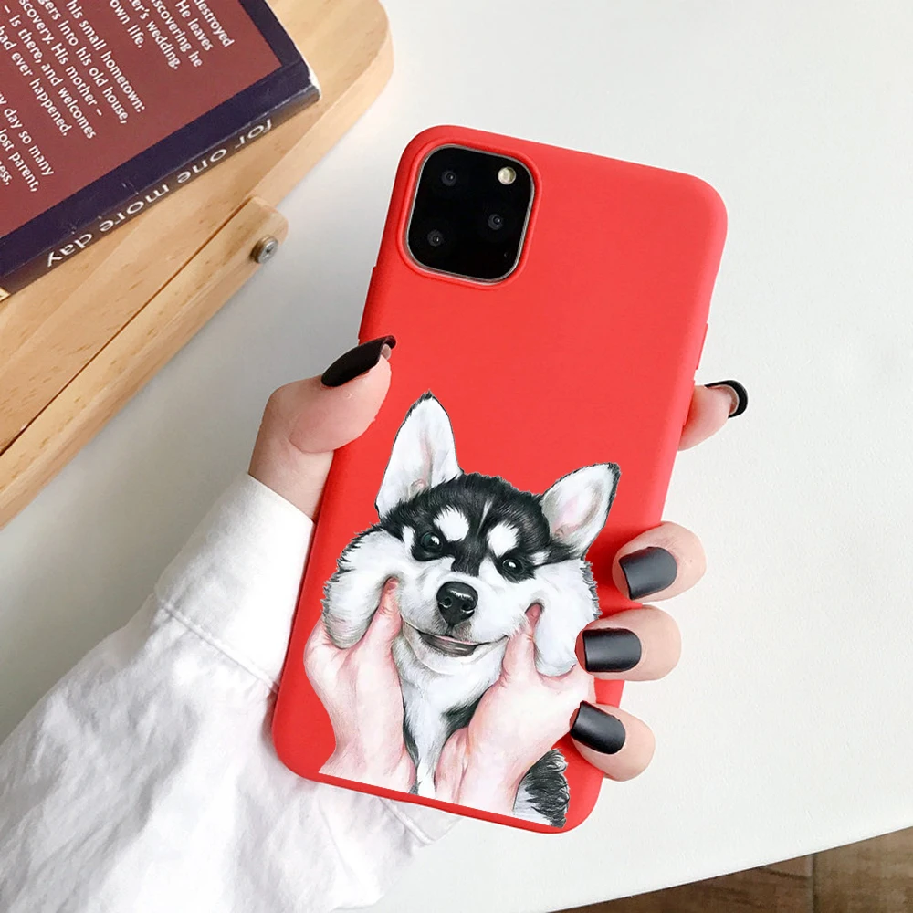Забавный чехол для телефона с рисунком пальца для iPhone 11 Pro Max 6s 7 8 Plus Мягкий ТПУ чехол с мультяшным котом для iPhone X XR XS Max задняя крышка - Цвет: 09