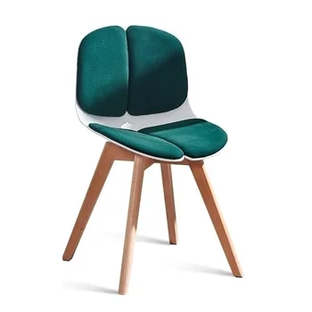 

Europe Simplicity Desk Lazy People Leisure Backrest Restaurant Solid Wood Modern Chair Kitchen Table Chair dining chair