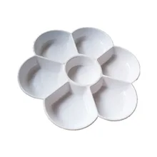 Прямая с фабрики, 7 сеток, меламиновая палитра, пластиковая коробка для рисования, традиционная китайская живопись, акварельная пигментная живопись маслом