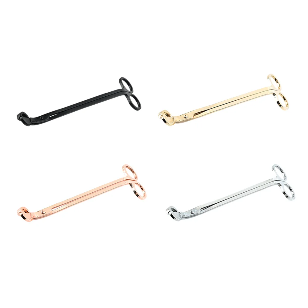 Candle Wick Trimmer Stainless Steel scissors trim wick Cutter Snuffer Round head 18cm Black Rose Gold Silver Red Bronze | Дом и сад