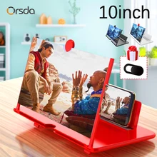 10 Inch 3D Gsm-scherm Vergrootglas Hd Video Versterker Stand Beugel Met Movie Game Vergrootglas Folding Telefoon Bureau Houder
