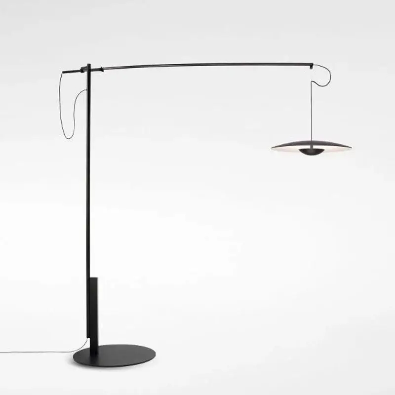 Postmodern Creative Personality Simple Hardware Living Room Floor Lamp Art Bedside Bedroom Model Room Nordic Floor Lamp - Цвет корпуса: Черный