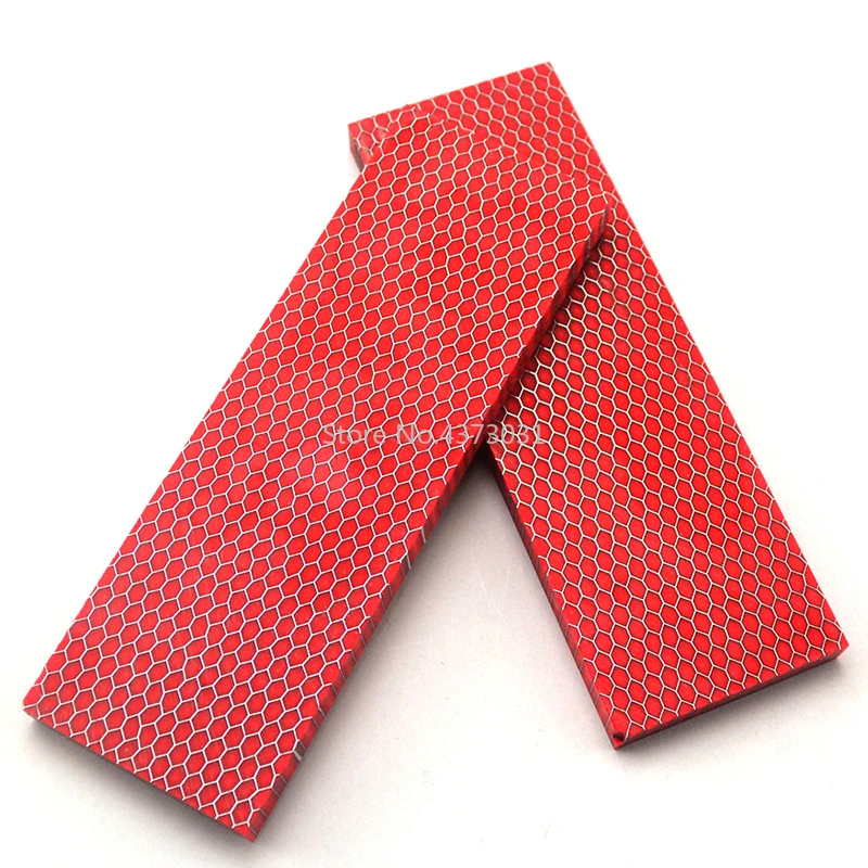 2-pieces-Red-C-Tek-For-DIY-Knife-handle-material-plate-Resin-material-Snake-grain-Honeycomb