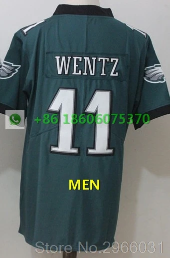 A+++ Качественная мужская майка для взрослых 86 Zach Ertz 91 fletcher cox 11 carson wentz 9 Nick Foles Philadelphia - Цвет: For men
