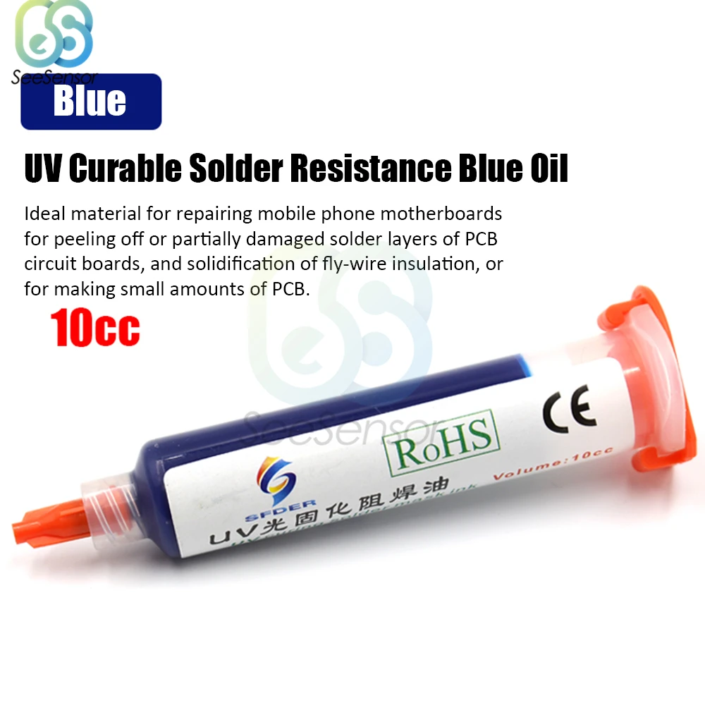 10cc UV Curable Solder Resistance Oil Solder Mask Ink Welding Fluxes Oil for Mobile PCB BGA Circuit Board Protecting 10cc UV Curable Solder Resistance Oil Solder Mask Ink Welding Fluxes Oil for Mobile PCB BGA Circuit Board Protecting