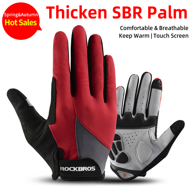 Windproof Cycling Gloves Touch Screen Riding MTB Bike Bicycle Gloves Thermal Warm Motorcycle Winter Autumn Bike Gloves