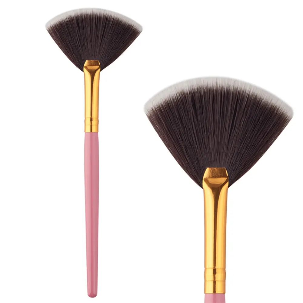 Кисть для макияжа в форме веера 4 цвета|Аппликатор теней век| |