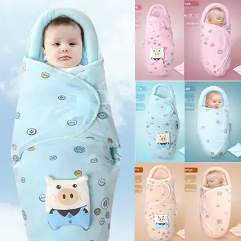 

2019 Newest Hot Newborn Infant Baby Boy Girl Blanket Soft Cotton Warm Swaddle Wrap Sleeping Bag Cute Cartoon Swaddling