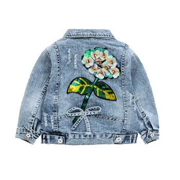 

Kids Denim Jacket For Spring Autumn Fashion Outfit For Girls Printed Children Jacket Soft Cartoon Kids Coat New Girls Outerwear