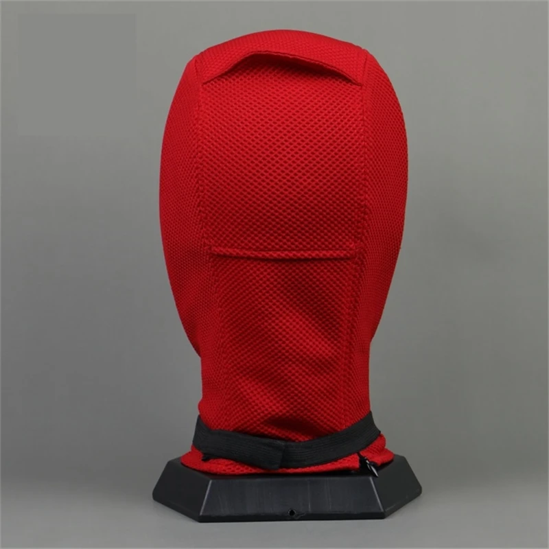 New Anime Deadpool Cosplay Mask Wade Winston Wilson Headgear Knitted Cotton Mesh Helmet Halloween Party Carnival Costume Props