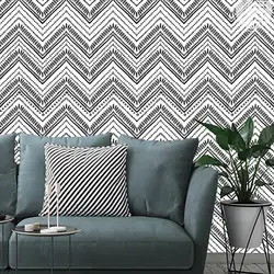 Modern Wave Stripe Self-Adhesive Removable Wallpaper Home Decaration Waterproof Contact Paper and Shelf Liner DIY Vinyl Stick