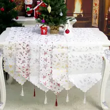 Рождественский настольный бегун Европейский вышитый Санта