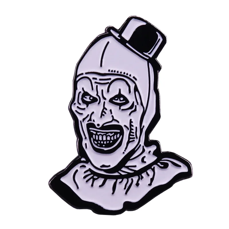 

DZ130 Clown Movie Metal Brooch Enamel Pins Badge Backpack Bag Collar Lapel Collection Jewelry Gifts