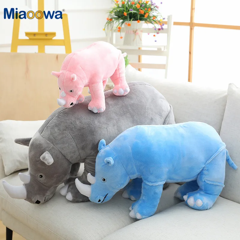 Soft Plush Rhinoceros Stuffed Animal Toy