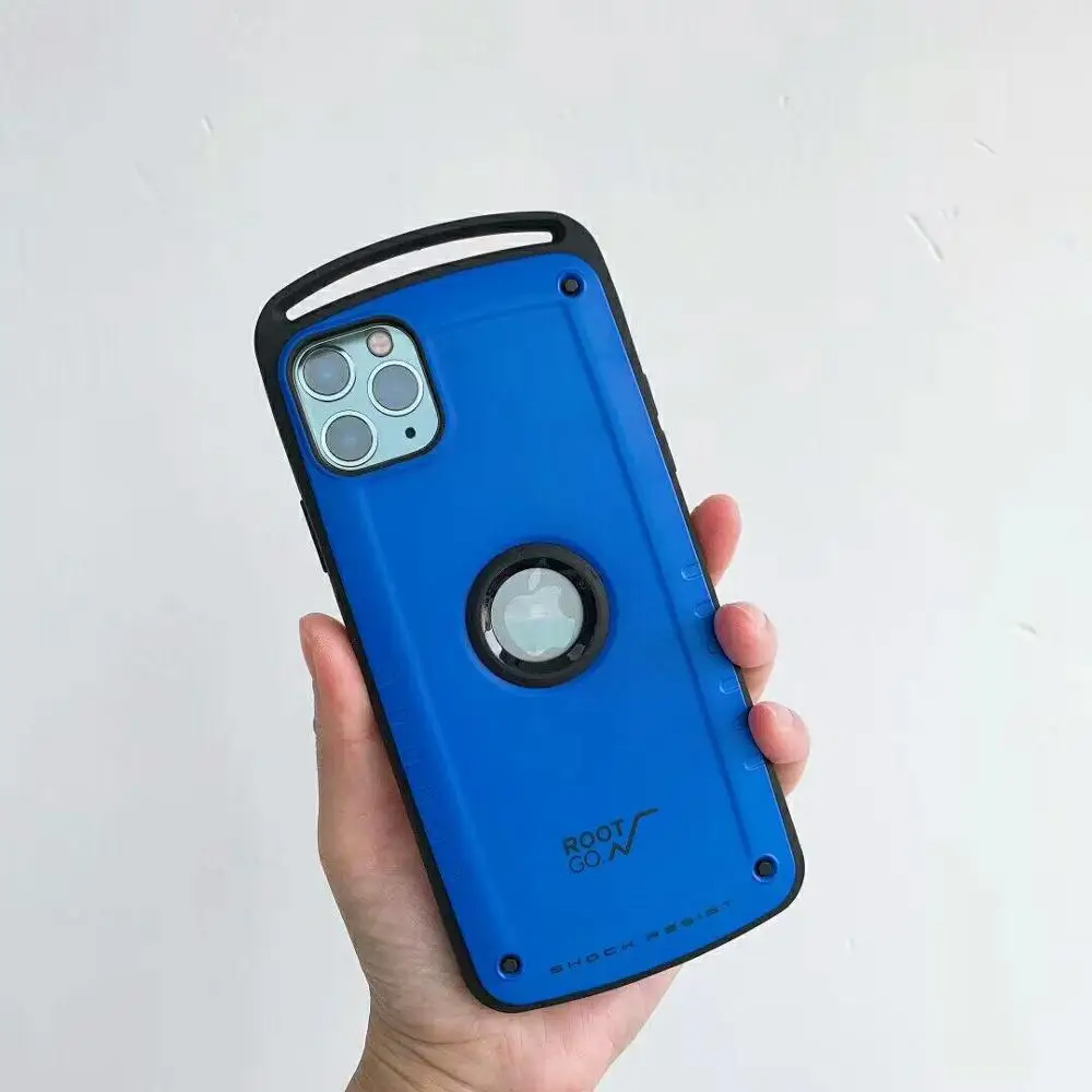 blue Противоударный чехол-накладка Root Go для iPhone 11 Pro Max X XR XS Max, противоударный чехол-накладка s для iPhone 7, 8 Plus, гибридный Чехол - Цвет: blue