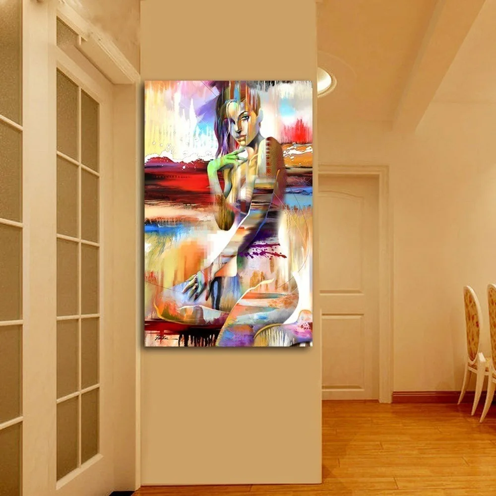 Abstract Sexy Beauty Posters Nude Girl Wall Art Canvas Painting Nordic Simple Frameless Decorative Pictures | Дом и сад