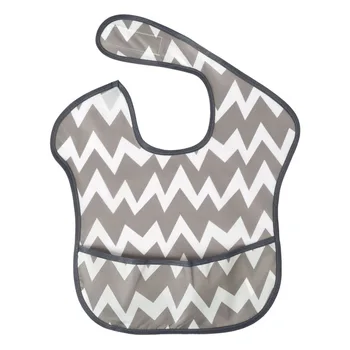 

Adjustable Baby Bibs Polyester Bibs With Pocket Waterproof Lunch Feeding Bibs Baby print Feeding Cloth Children Baby Apron