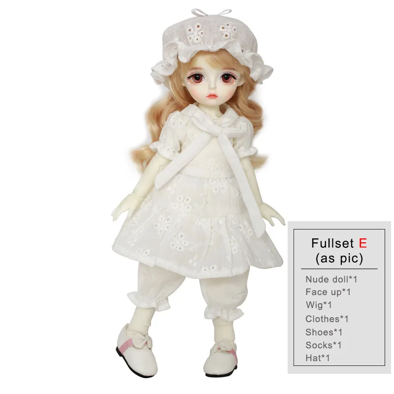 LinaChouchou Анна BJD SD кукла 1/6 модель тела девушки Oueneifs высокое качество смолы игрушки бесплатно глазные шары Модный магазин - Цвет: Fullset E as pic