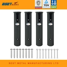 4X ABS черный пластиковый держатель удочки портативный рыболовный стержень прядильные принадлежности прочный кронштейн для крепления трубки