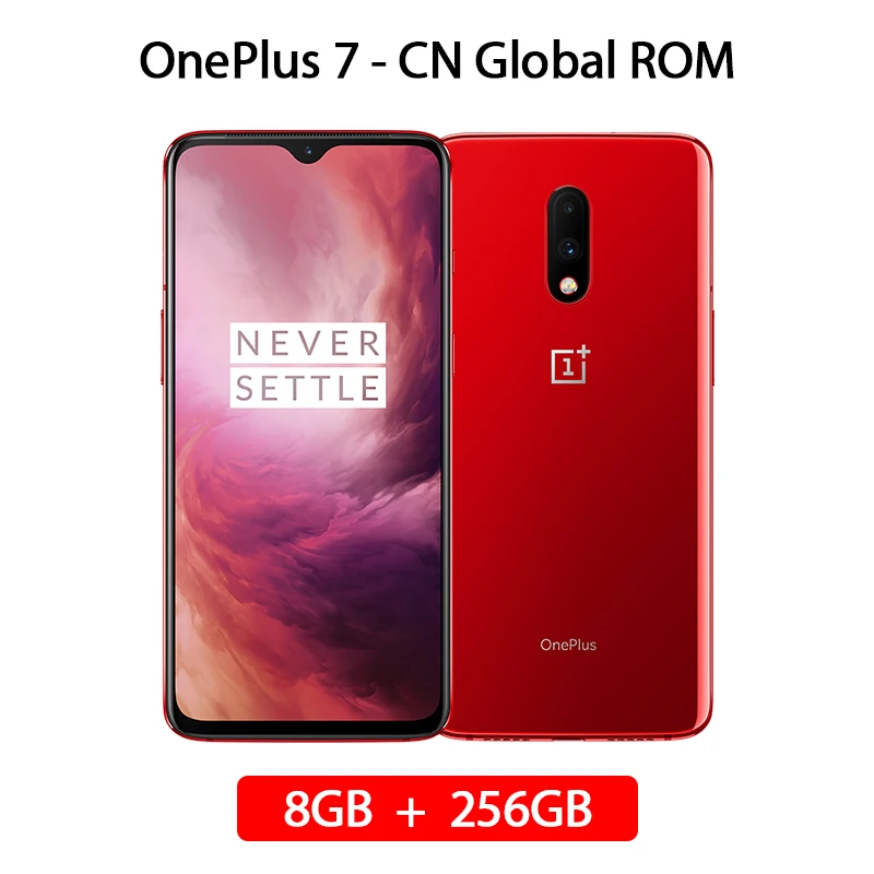 Oneplus 7 8 Гб 256 ГБ восьмиядерный смартфон Snapdragon 855 6,4" AMOLED экран 48MP+ 16MP двойная задняя 16MP фронтальная камера NFC мобильный телефон - Цвет: 8GB 256GB Red