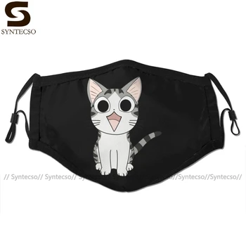 

Japanese Cat Mouth Face Mask Chi The Cat Facial Mask Cool Fashion with 2 Filters for Adult
