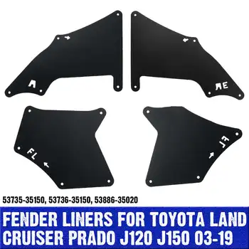

4pcs Front Rear Car Mud Flaps For Toyota Land Cruiser Prado 2003-09 Splash Guards Mud Flap Mudguards Fender
