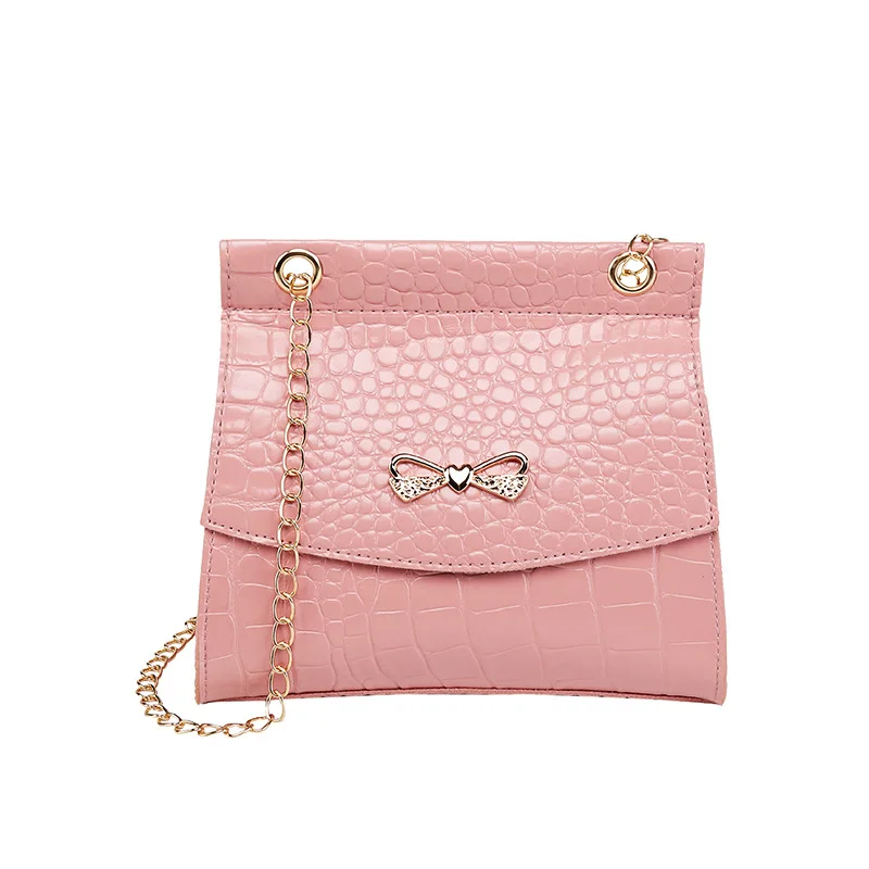 

Fashion Square Bag 2020 Fashion New Quality PU Leather Women's Handbag Crocodile pattern Chain Shoulder Messenger Bags