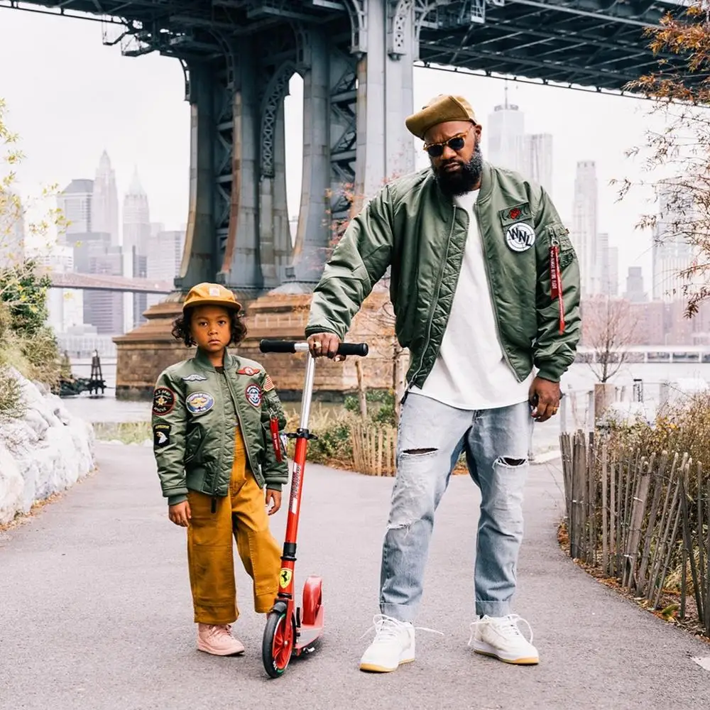 2-12 Yesars Topgun Patched Children Winter Clothes Boys Girls Baby Kids Toddler US Army Ma-1 Bomber Flight Jackets Coats 5