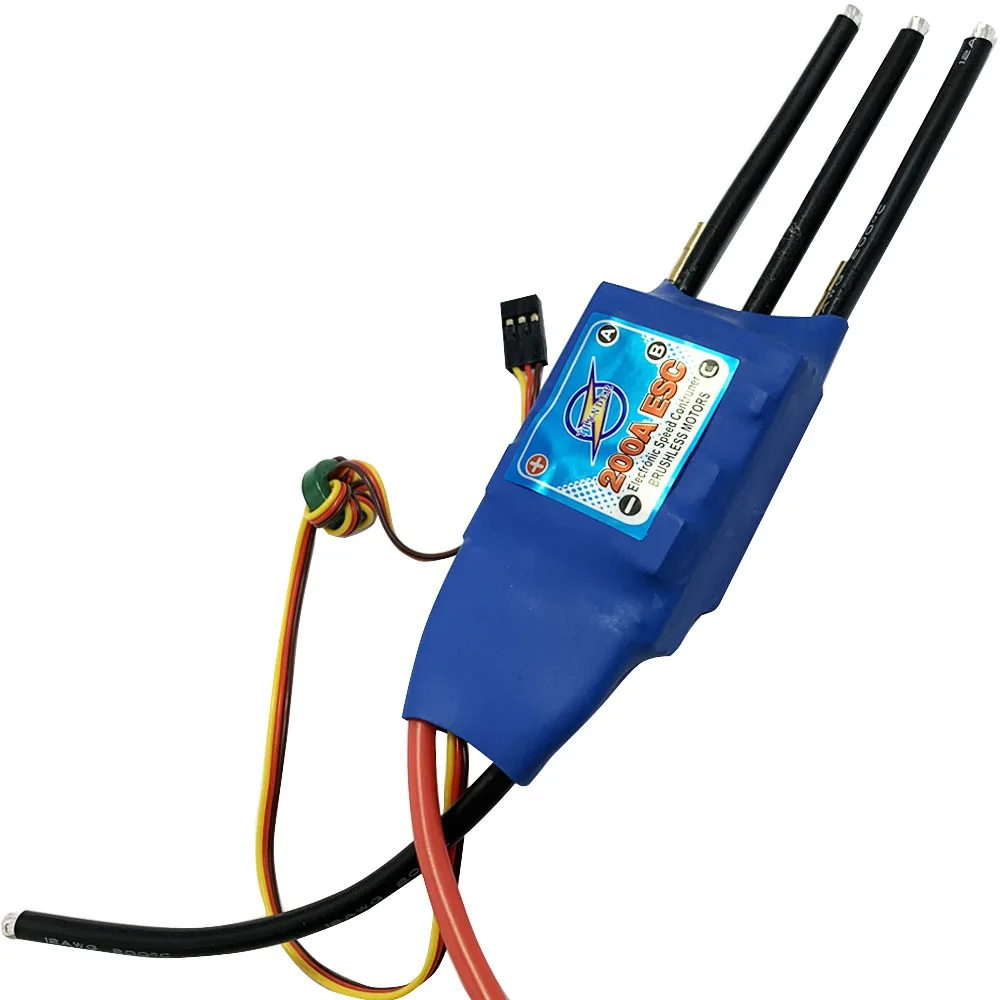 200A Швейцарский бесщеточный двигатель, водяное охлаждение ESC 5A 5V BEC 3-6 S, система водяного охлаждения ESC для RC лодки, запчасти для реактивного корабля