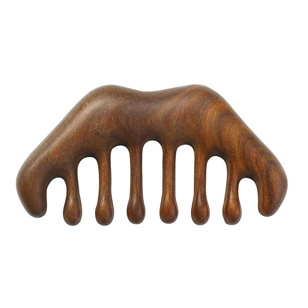 

Wooden Comb, Natural Wood Wide Tooth Hair Comb, Scraping Scalp Massage Comb, Handheld No Static Head Massage Tool Meridians