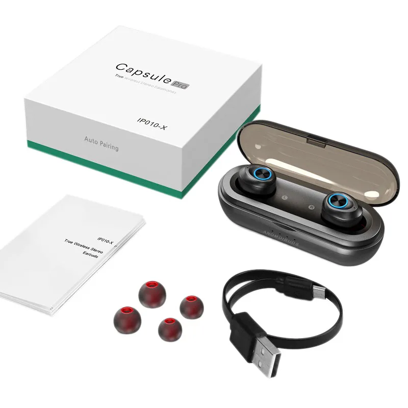 FULL-Ip010 X Pro Наушники Bluetooth 5,0 стерео Hi-Fi гарнитура портативный контакт управление наушники шумоизоляция Спорт глубокий бас ухо
