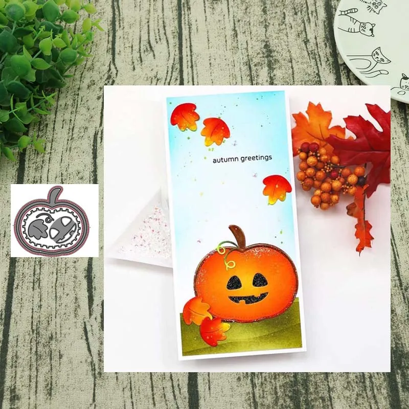 

Metal cutting dies Halloween pumpkin cut die mold decoration Scrapbooking Embossing paper craft mould punch stencils